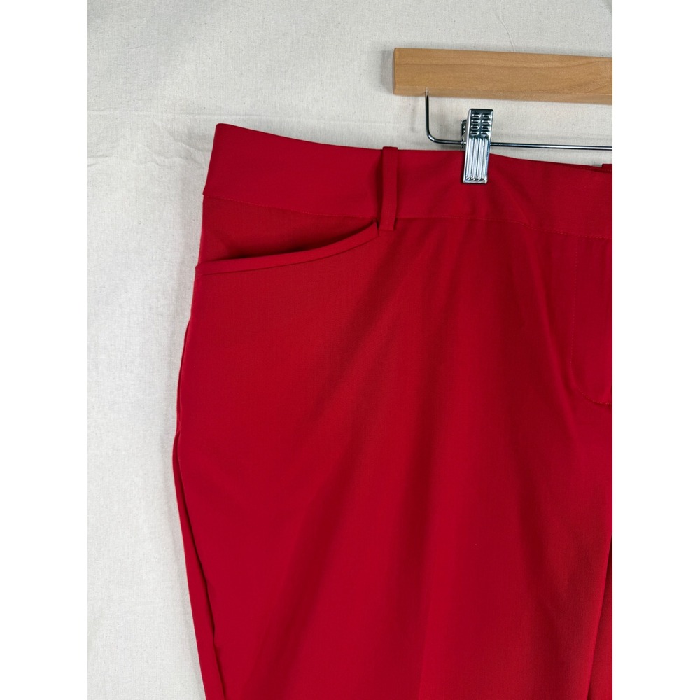 NWT Liz Claiborne Audra Mid-Rise Trouser Size 20W Rumba Red - Picture 3 of 11